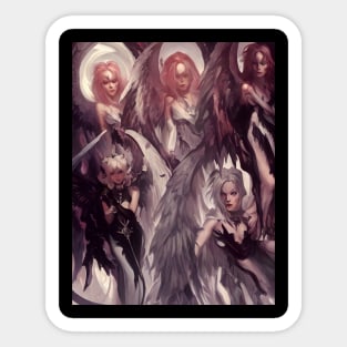 Angels or demons Sticker